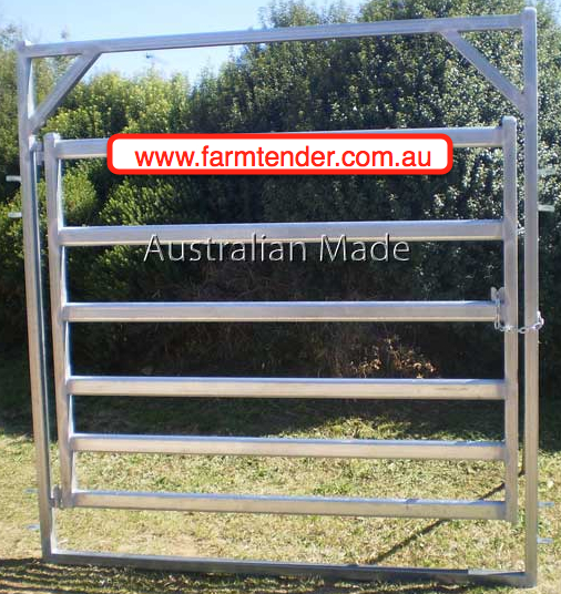 Cattle Yard Gate 2.1m Long,1800mm High 6 Rails Livestock